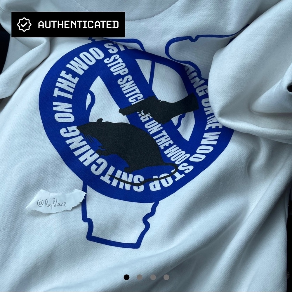 Pop Smoke x Vlone Stop Snitching Hoodie